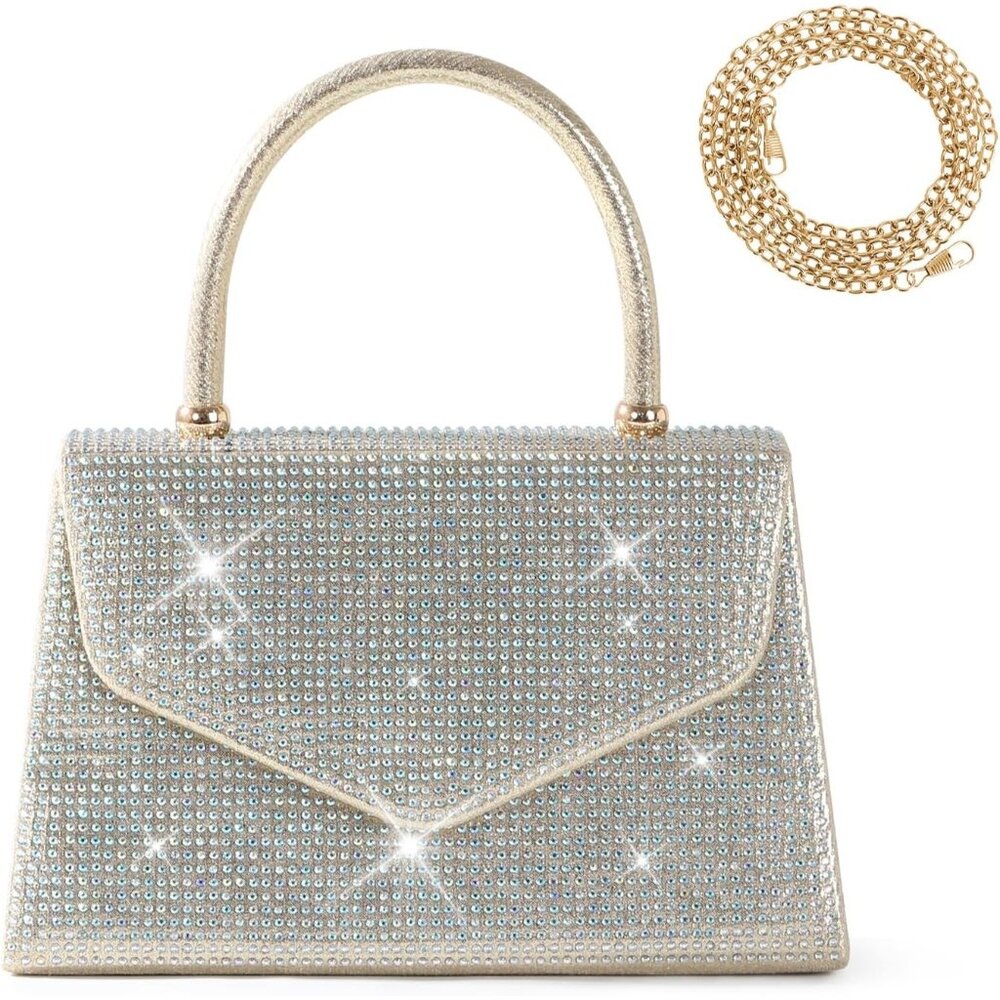 Women's Evening Bag Clutch Purse Rhinestone Purse Sparkly Crossbody Bag